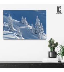 Πίνακας Σε Καμβά Χειμερινή Φύση