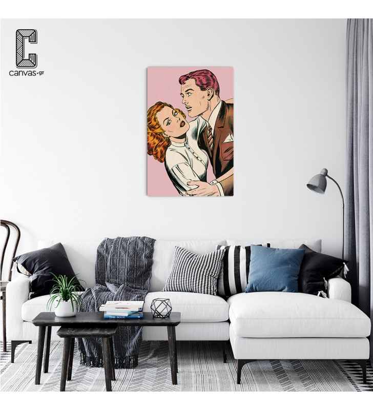 Πίνακας σε καμβά Pop Art Couple