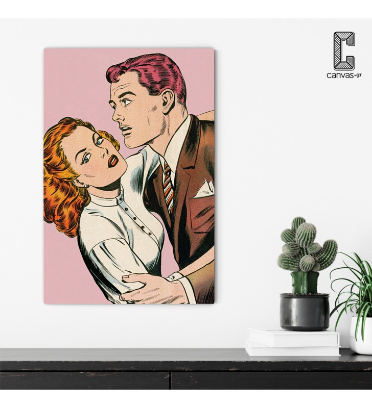 Πίνακας σε καμβά Pop Art Couple