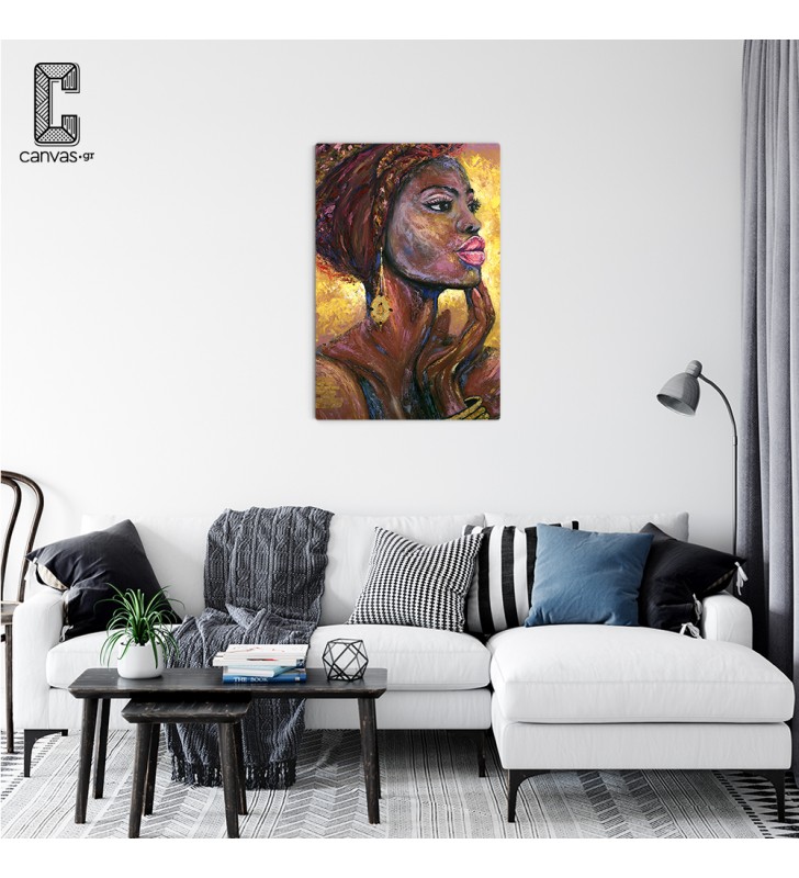 Πίνακας Σε Καμβά African Lady Portrait