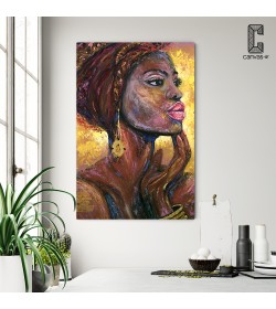 Πίνακας Σε Καμβά African Lady Portrait