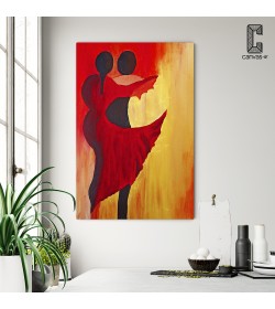 Πίνακας σε καμβά Dancing Couple Art